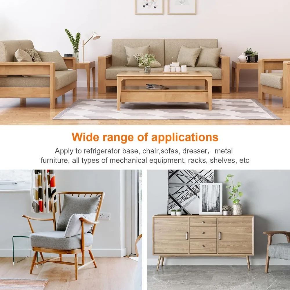 Piedini livellanti Piedini per mobili regolabili, livellatori per mobili con filettatura UNC da 3/8'', piedini livellanti regolabili per tavoli, sedie, armadi