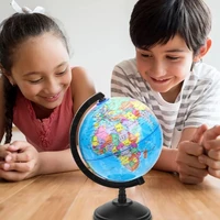 1pc Standard Teaching Globe Set, HD English Map 360° Rotation, for Classroom & Geography Learners, Educational Resource