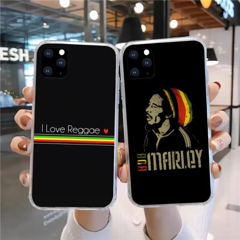 Reggae Marley Mobile Cell Phone Case for Huawei P50 P40 P30 Pro Mate 40 30 Pro Nova 8 8i Y7P Honor Clear Phone Cover Funda