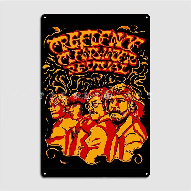 

Creedence Clearwater Revival Ccr Poster Metal Plaque Wall Cave Garage Club Plaques Classic Tin Sign PosterWall Decoration