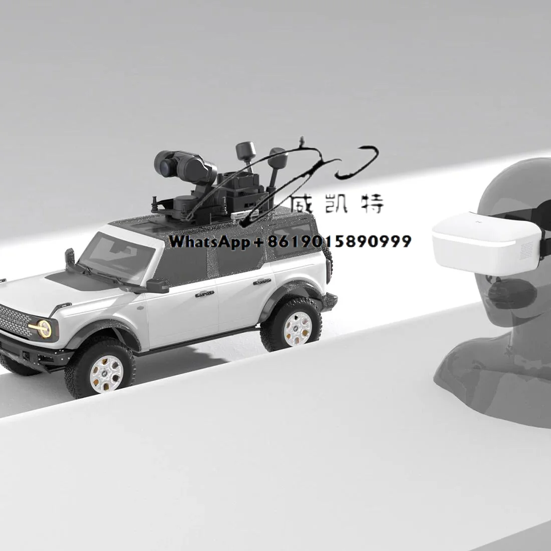 Occhiali HD L 5.8GHz 4.5 pollici Display HD Occhiali Head Tracker Ricevitore VTX digitale RC FPV Racing Drone UAV