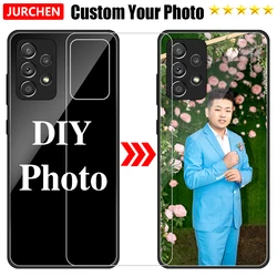 Custom Photo Cases For Samsung Galaxy S10 S20 S21 S22 Lite FE Note 8 9 S8 S9 Plus Ultra S10e S7 S6 Edge 5G Name TPU Glass Cover
