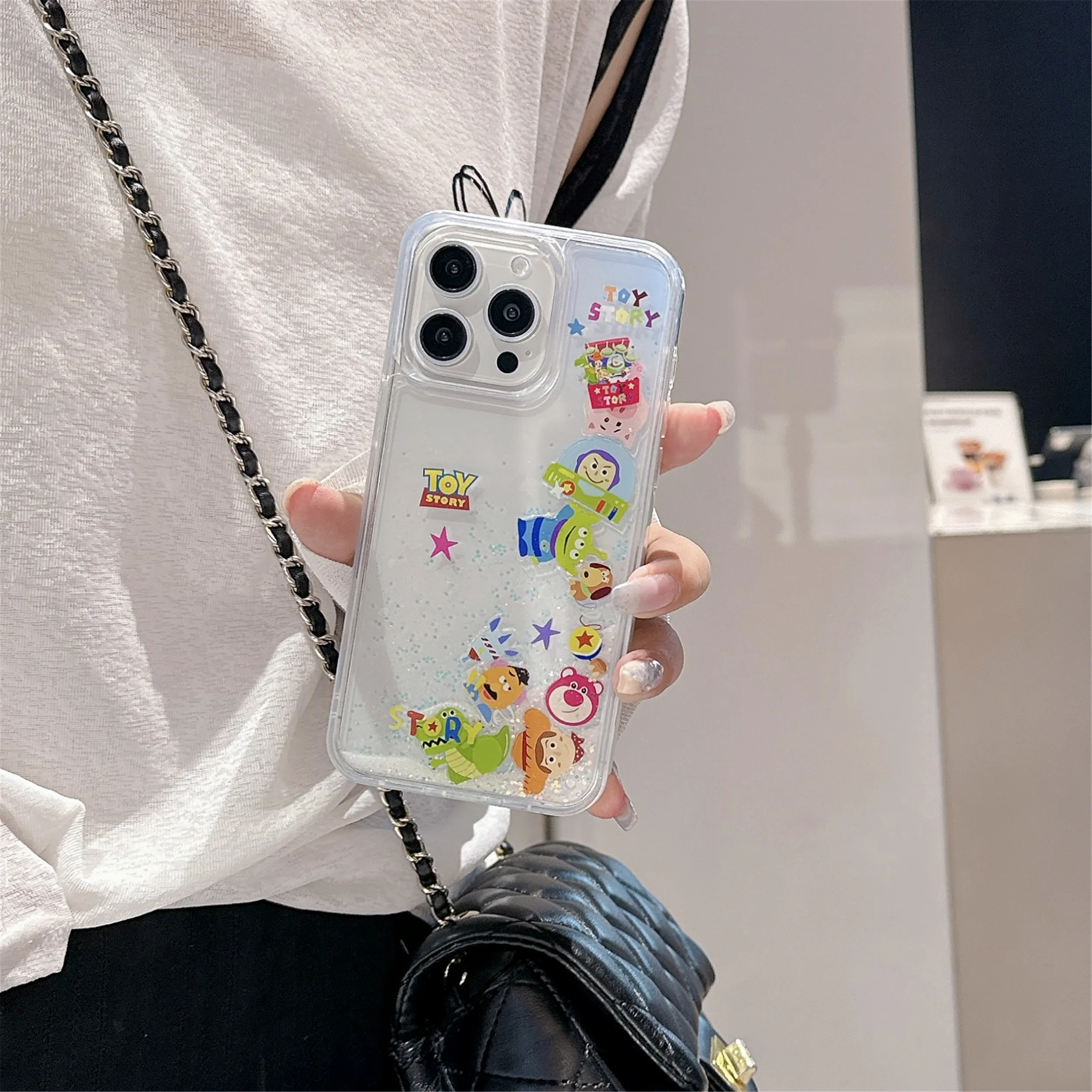 Mickey Mouse Toy Story Hello kitty Animation Disney Cartoon Phone Case For iPhone 11 12 13 14 15 Pro Max Plus Anti-drop Case