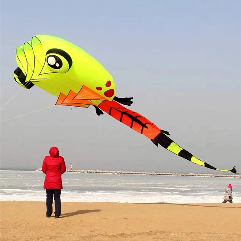 Kikkervisje vliegeren grote zachte vliegers stof volwassenen vliegers speelgoed dier vlieger professionele vlieger carrete de cometa vlieger surf Nangiec