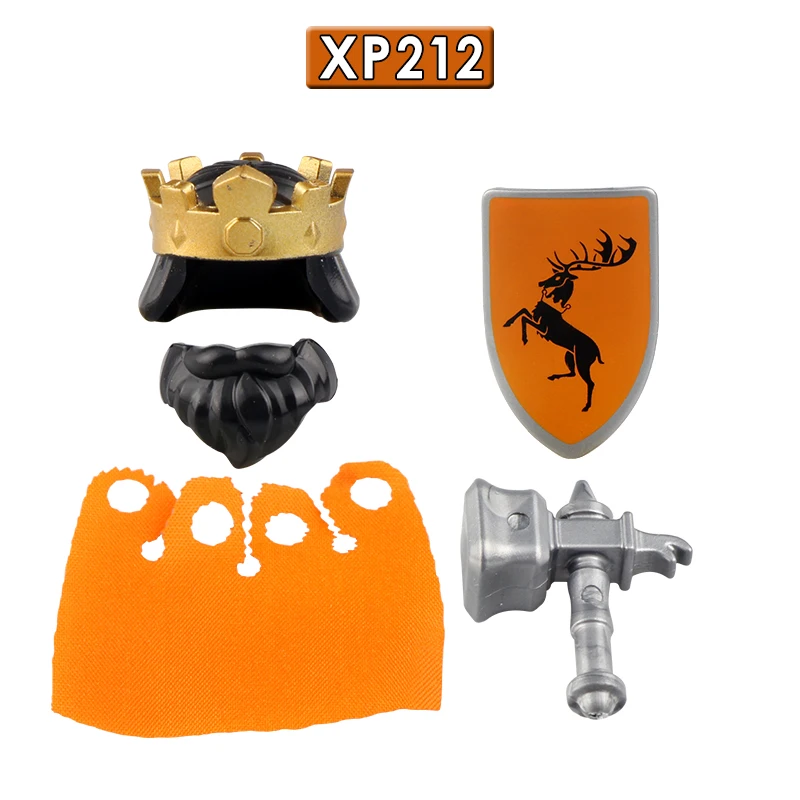 Medieval Knight Building Blocks Baratheon Archer Lancer Shield Helmet Accessories Action Figures Kids Toys For Kids KT1029