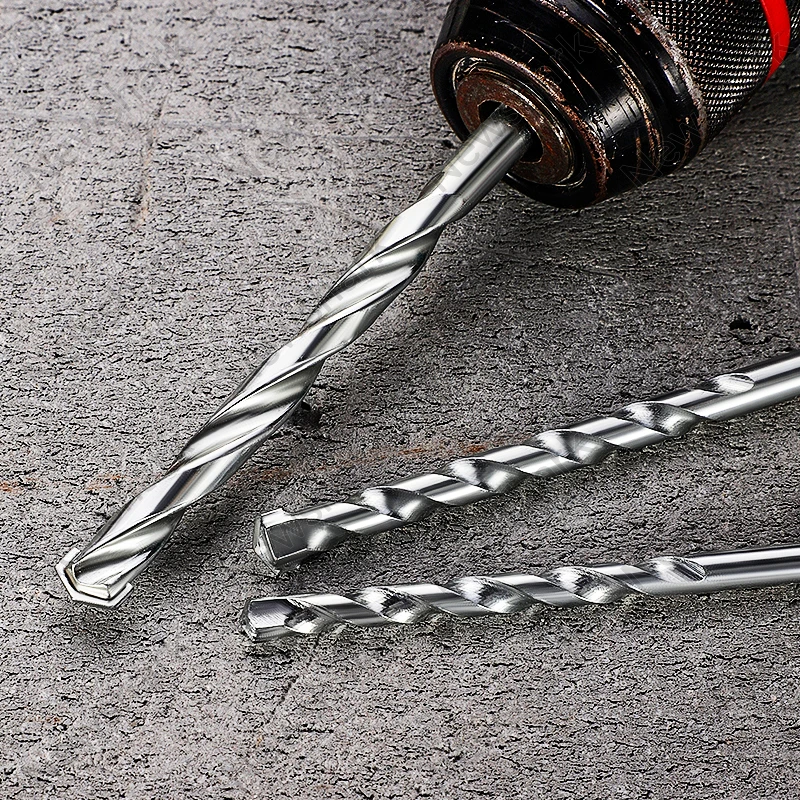 建設ドリルビット 5 個セット、木工ドリルビット木工リーミングコンクリートレンガ電動工具 4/5/6/8/10 ミリメートル