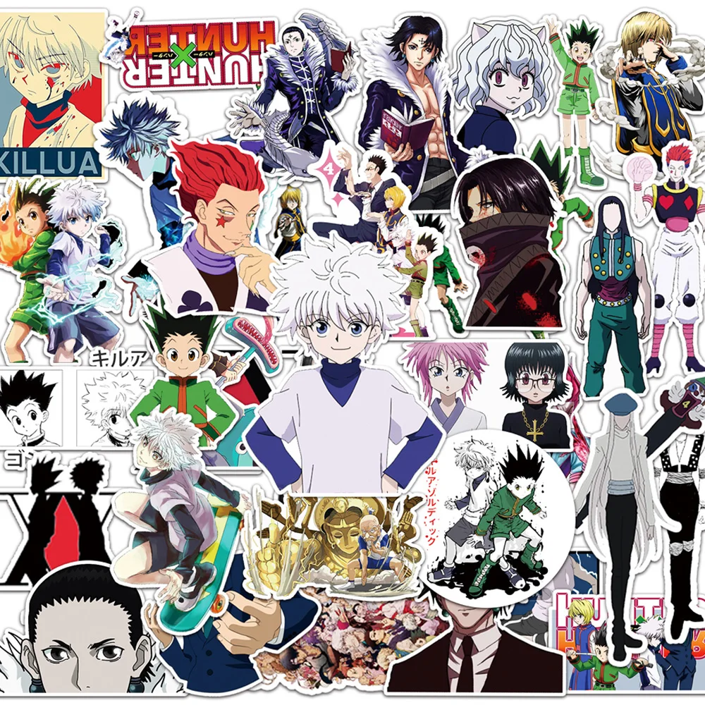 10/30/50pcs HUNTER×HUNTER Cartoon Stickers Cool Classic Anime Sticker DIY Water Bottle Phone Suitcase GON·FREECSS Decals Decor