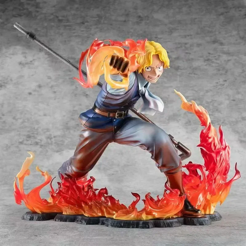 In Stock MH MegaHouse One Piece Sabo Fire Fist Second Brother Figure Anime Figurer Kids Collectible Decoration