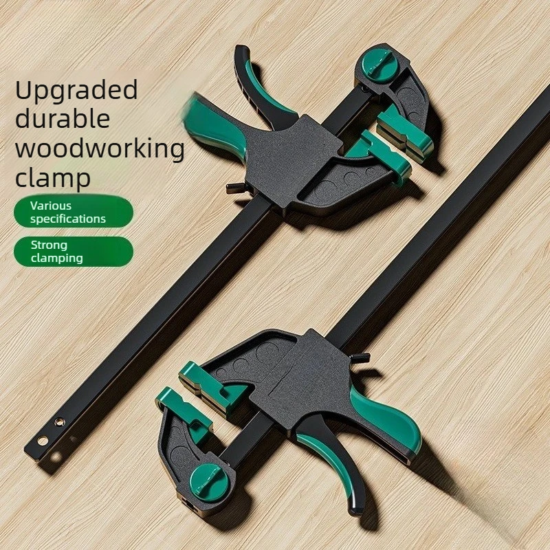 

Woodworking Clamp Holder F-Clamp Heavy Duty Adjustable Vigorous Nylon Woodworking Clamp Bidirectional Tightener portable
