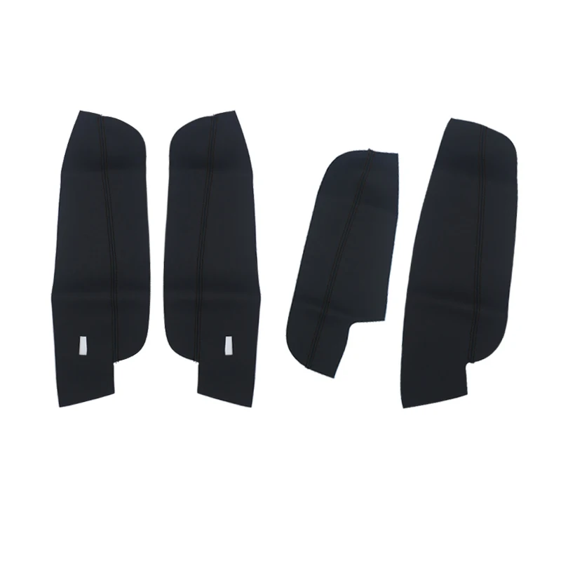 4pcs Car-styling Microfiber Leather Interior Door Panel Guards / Door Armrest Cover Protective Trim For VW Tiguan 2017 2018 2019