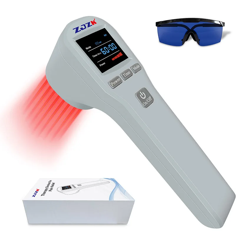 

880mW 4x808nm 16x650nm Laser Photobiomodulation Therapy Device Waist Massage Instrument for Pain and Tendonitis Wounds Healing