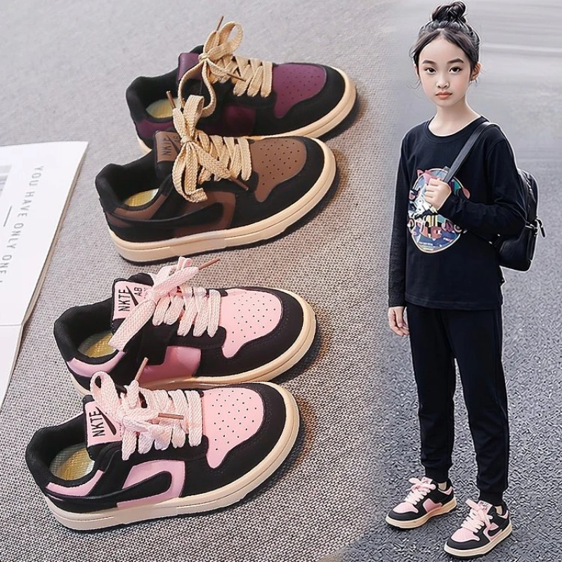 

Children Chunky Sneakers Spring Autumn New Boy Shoes Comfortable Breathable Running Shoes Girl Casual Soft Sole Kid Sneakers