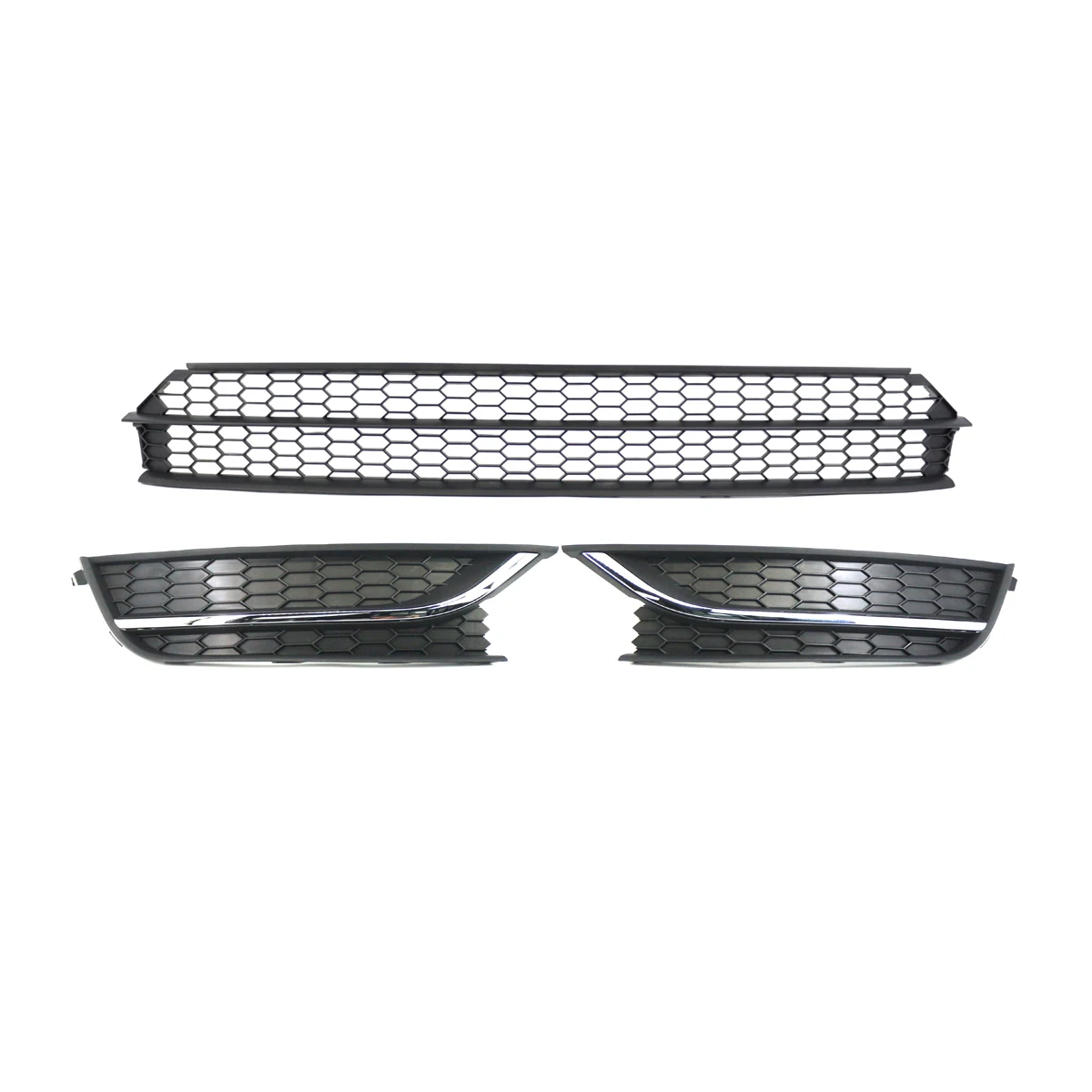 US Model Car Front Bumper Lower Fog Light Vent Grille Grill Cover Case Fit For VW Passat 2012 2013 2014 2015 ABS Black 561853667