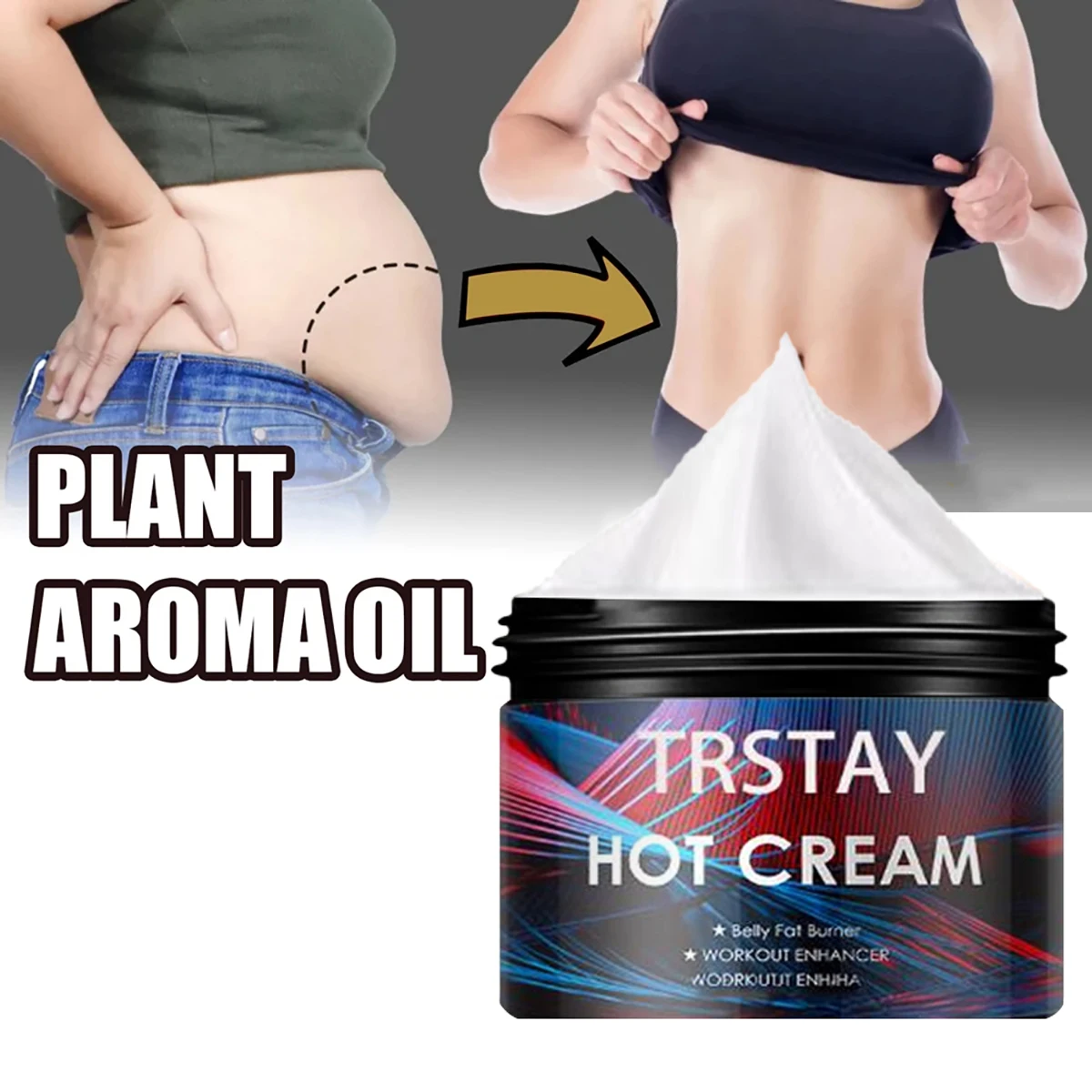 TRSTAY Heat Cream Abdominal Fat Burner ★ Shock Inhibitors