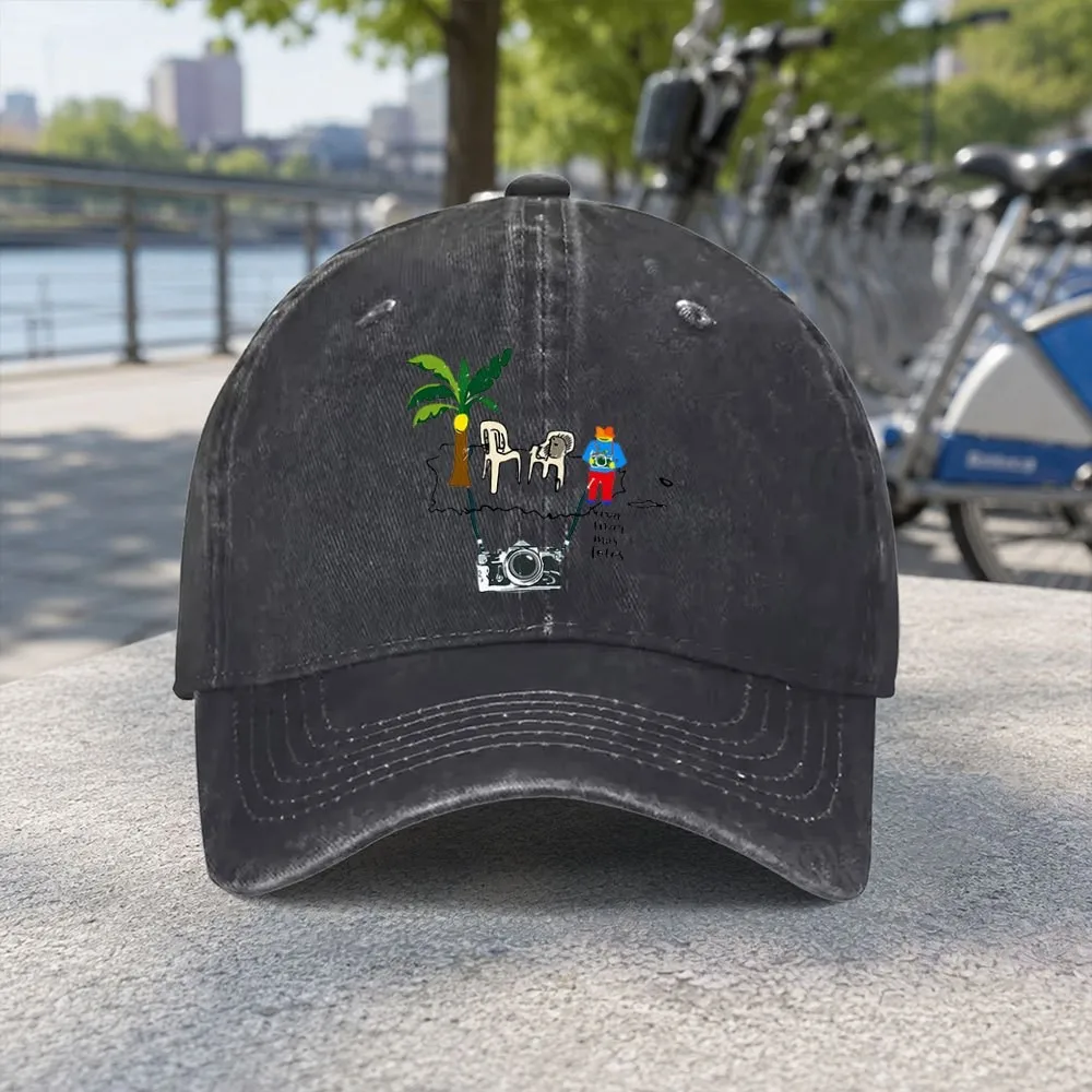 Puerto Rico Travel Vacation Graphic Baseball Cap Unisex Washed Cotton Casual Outdoor Hat for Beach Fishing Camping
