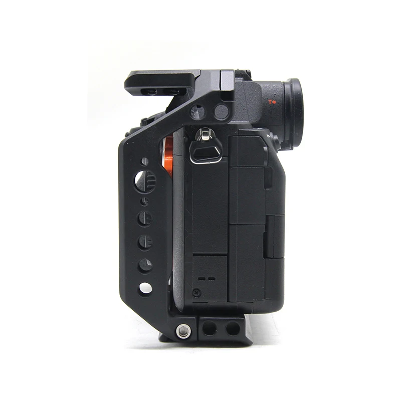 M-REMOTE A74 Aluminum Alloy Camera Cage for cage sony A7R5 A73 w Cold Shoe Mount 1/4&3/8 Inch Screw Holes Full Dslr Cage Rig