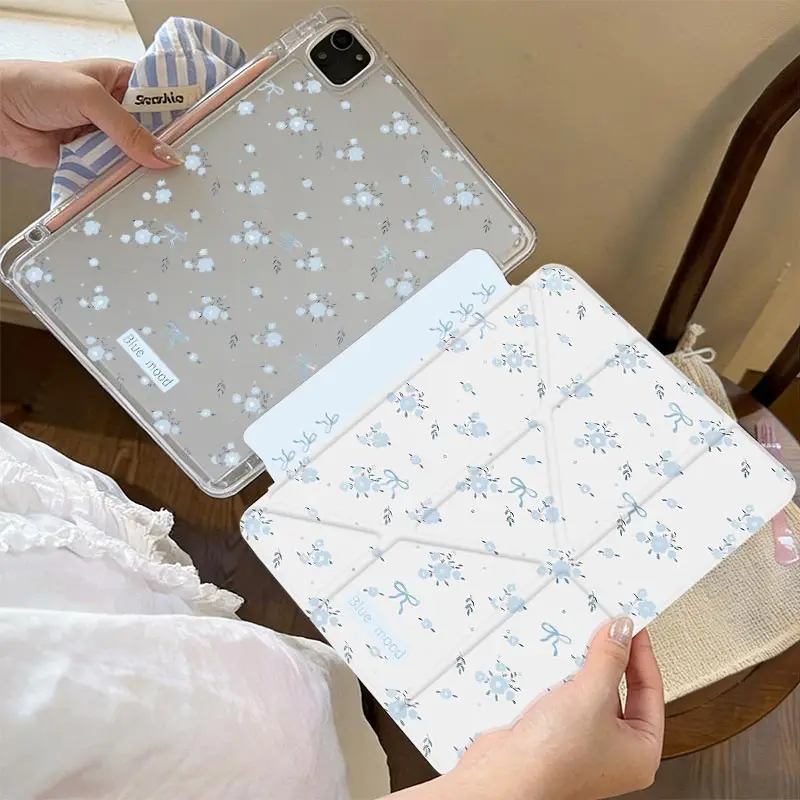 3+Y Multi-Angle Stand Cover For IPad Mini6 8.3 Air3 10.5 Pro11 iPad 10.2 7/8/9 4/5th 10.9 10th iPad A16 2025 11th Air11/13
