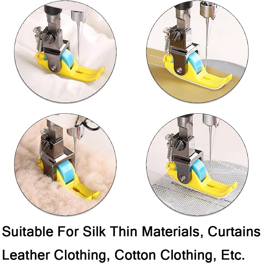 

Narrow Roller Presser Foot For Singer Brother Juki Industrial Single Needle Lockstitch Sewing Machine Accessories