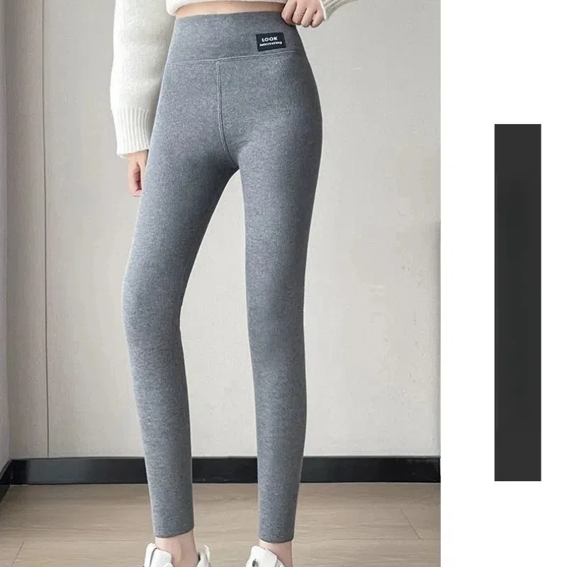 

Женская одежда, осенне-зимние офисные женские брюки, однотонные эластичные брюки-карандаш с высокой талией, универсальные спортивные брюки