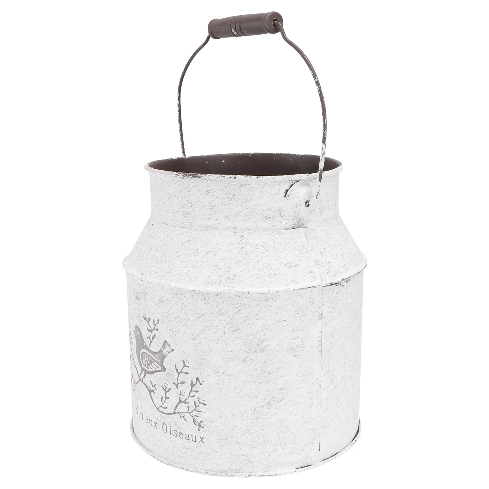 

Iron Flower Pot Unique Bucket nament Tin Flowerpot Garden Decor Vintage Nordic Vase Home Adornment Environmental Safe Beautiful