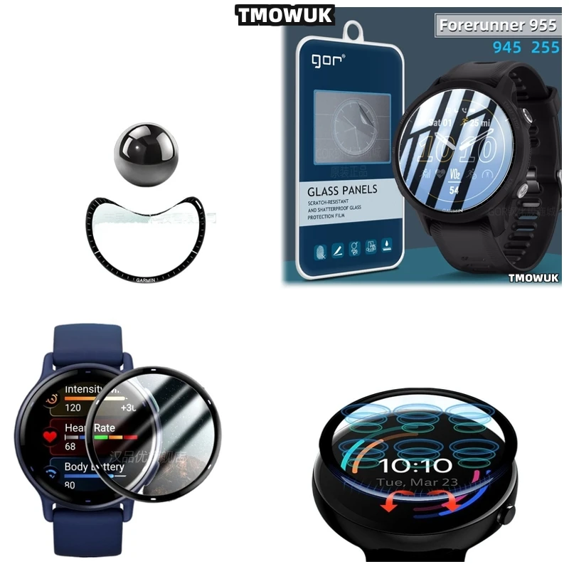 

For Garmin Forerunner 57 945 955 965 970 42mm 47mm Full Cover Anti - Scratch PMMA Screen Film 3D Curved