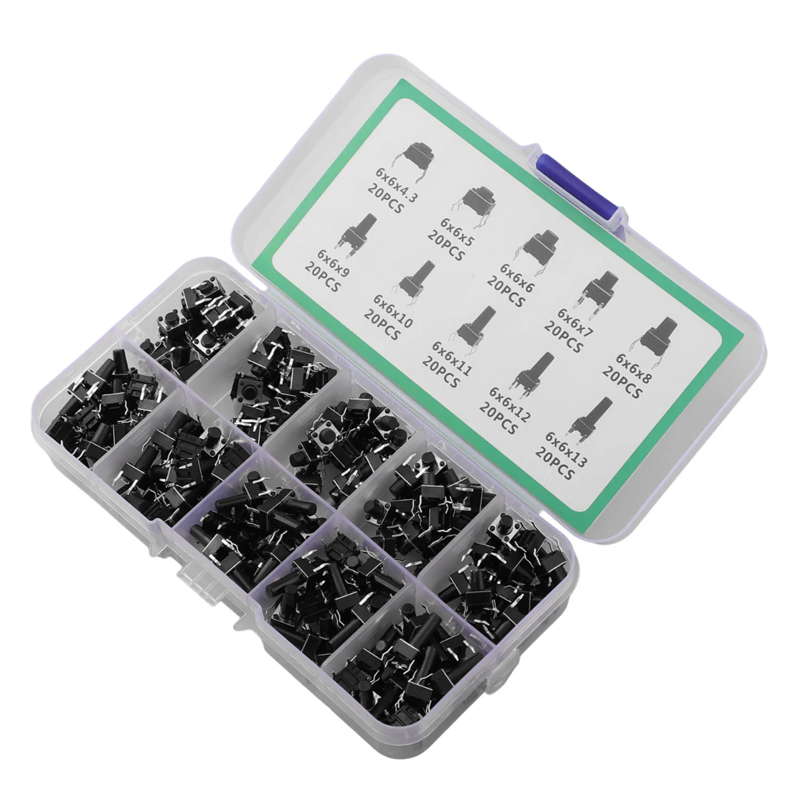 For Design Prototypes 6mm To 13mm 4 Pin Switch 4 Pin Momentary Contact Switch 4 Pin Connector Momentary Contact Compact Size