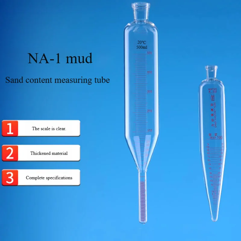 

Glass NA1 type sand meter 250/500 ml sand meter tube for the determination of sand content