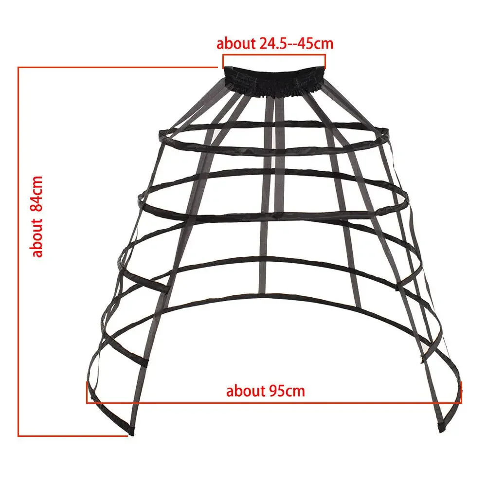 Lolita rok selutut Crinoline Split, rok Dalaman burung 2 warna