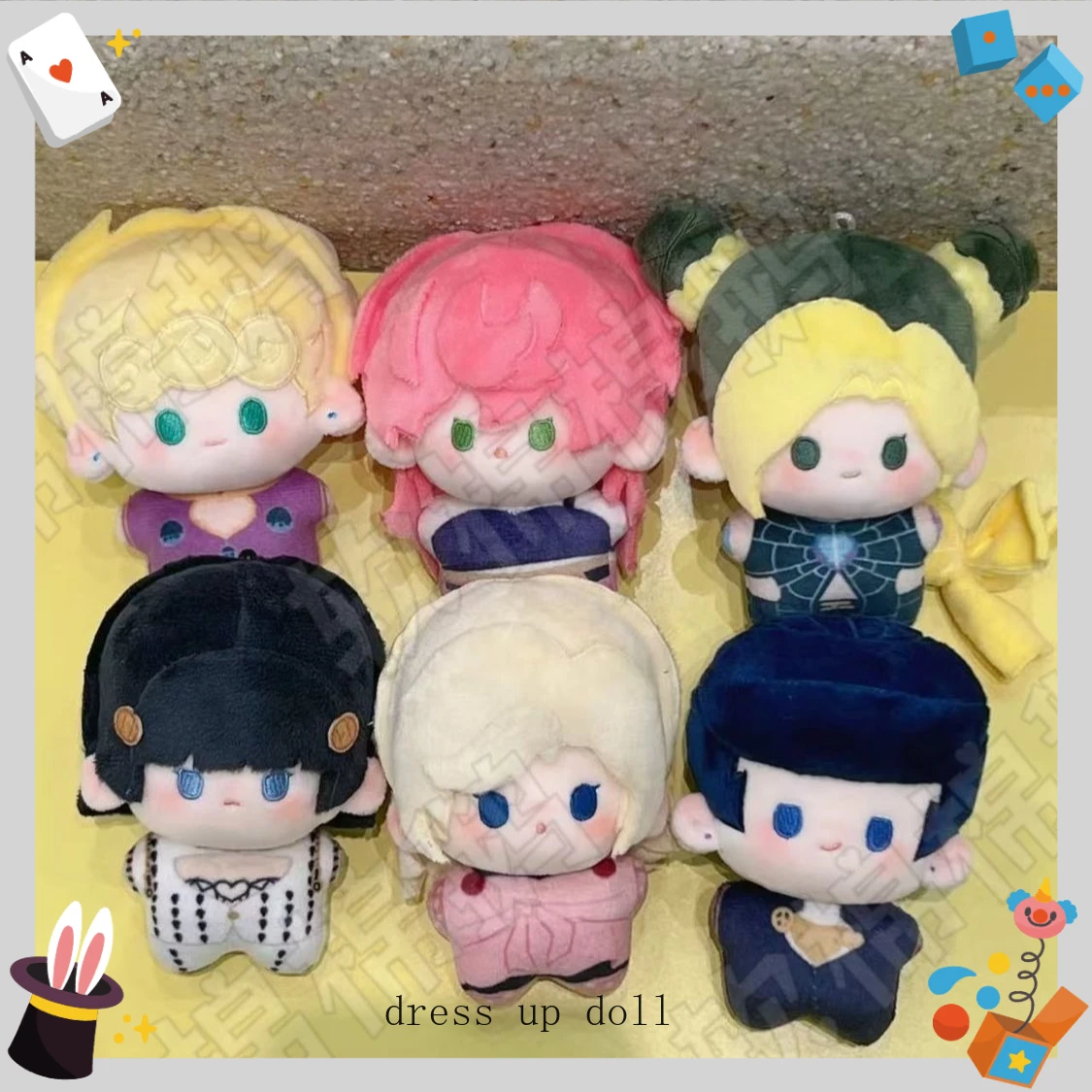 

10CM Pendant Toys Bruno Buccellati Higashikata Josuke Giorno Jotaro Kujo Plush Cotton Doll Anime Nunu Body Plushie Birthday Gift