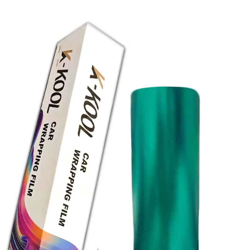 PET Matte Plated Metallic Groene Auto Inpakfolie Kleur Veranderende Film Air Release Auto Vinyl Wrap Waterdichte Auto Wrap