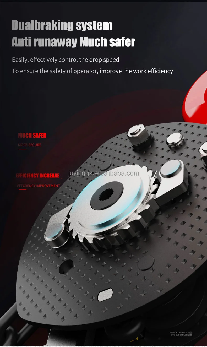 كتلة سلسلة رفع تعمل يدويًا 1 طن رافعة سلسلة #4