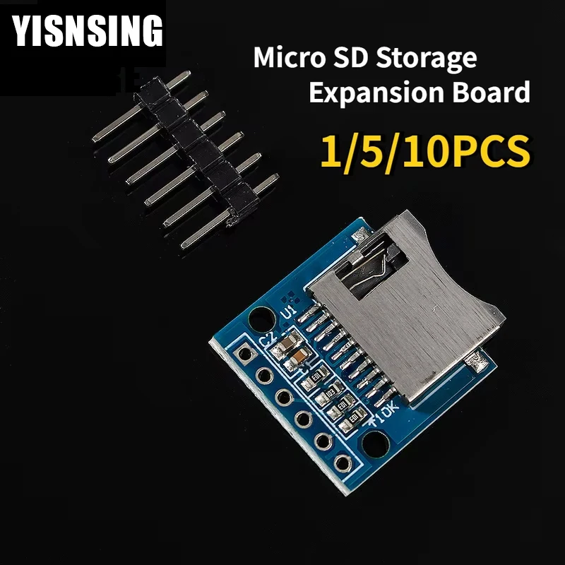 1/5/10pcs Micro SD Storage Expansion Board Mini Micro SD TF Card Memory Shield Module with Pins for Arduino