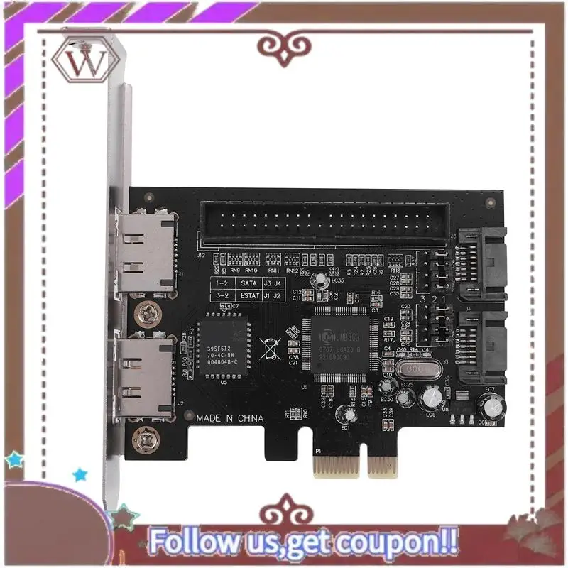 

Контроллер ABBG-PCI к SATA PCI к Ide PCI-E к 2Sata IDE Jmb363, адаптер карты расширения Express