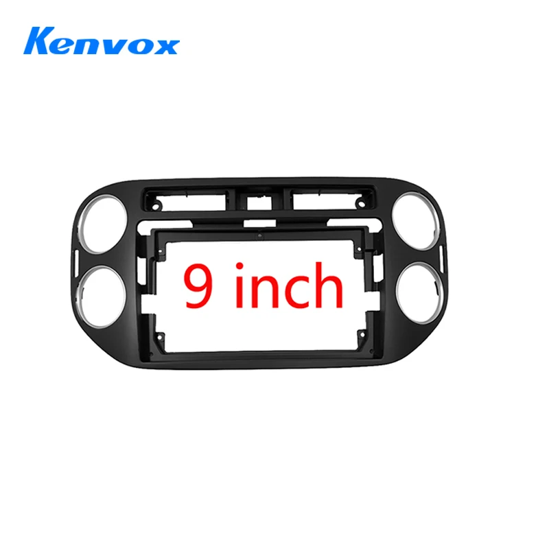 Car Radio For Volkswagen Tiguan 1 NF 2006 - 2016 Android 2 Din Stereo Mounting Bezel Faceplate Frame Kit