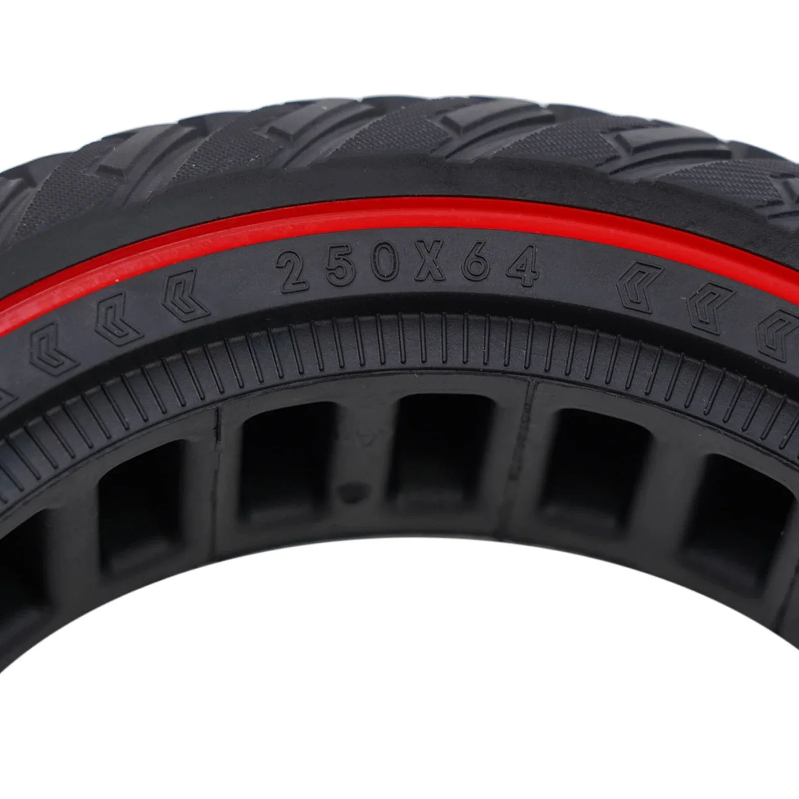 

Черный, черный, красный, противоскользящие, твердые, 250*64, резиновые шины для электрического скутера, аксессуары для электрического скутера, износостойкие