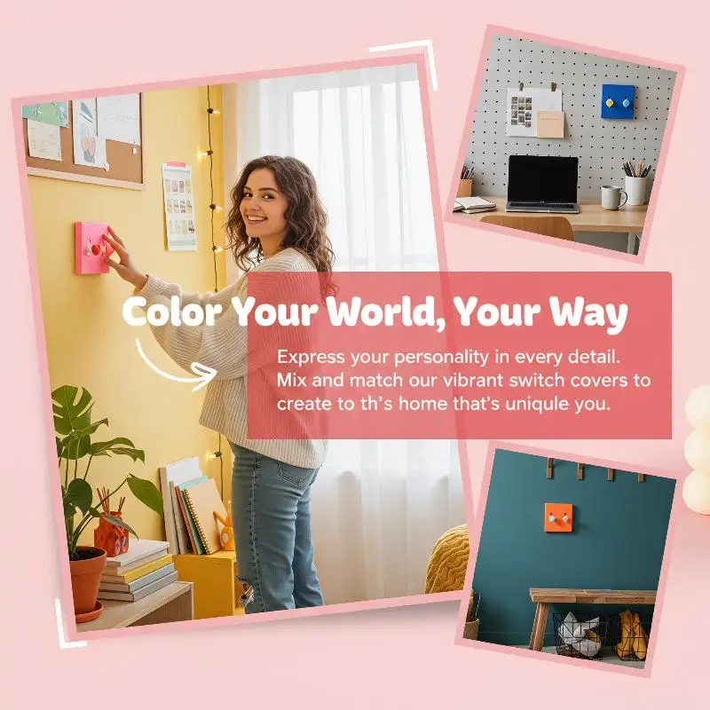 86 Type Wall Switch Protective Cover 3D Printed Heart Shaped Decor Plate Ideal for Rental Apartment Aesthetic Upgrade