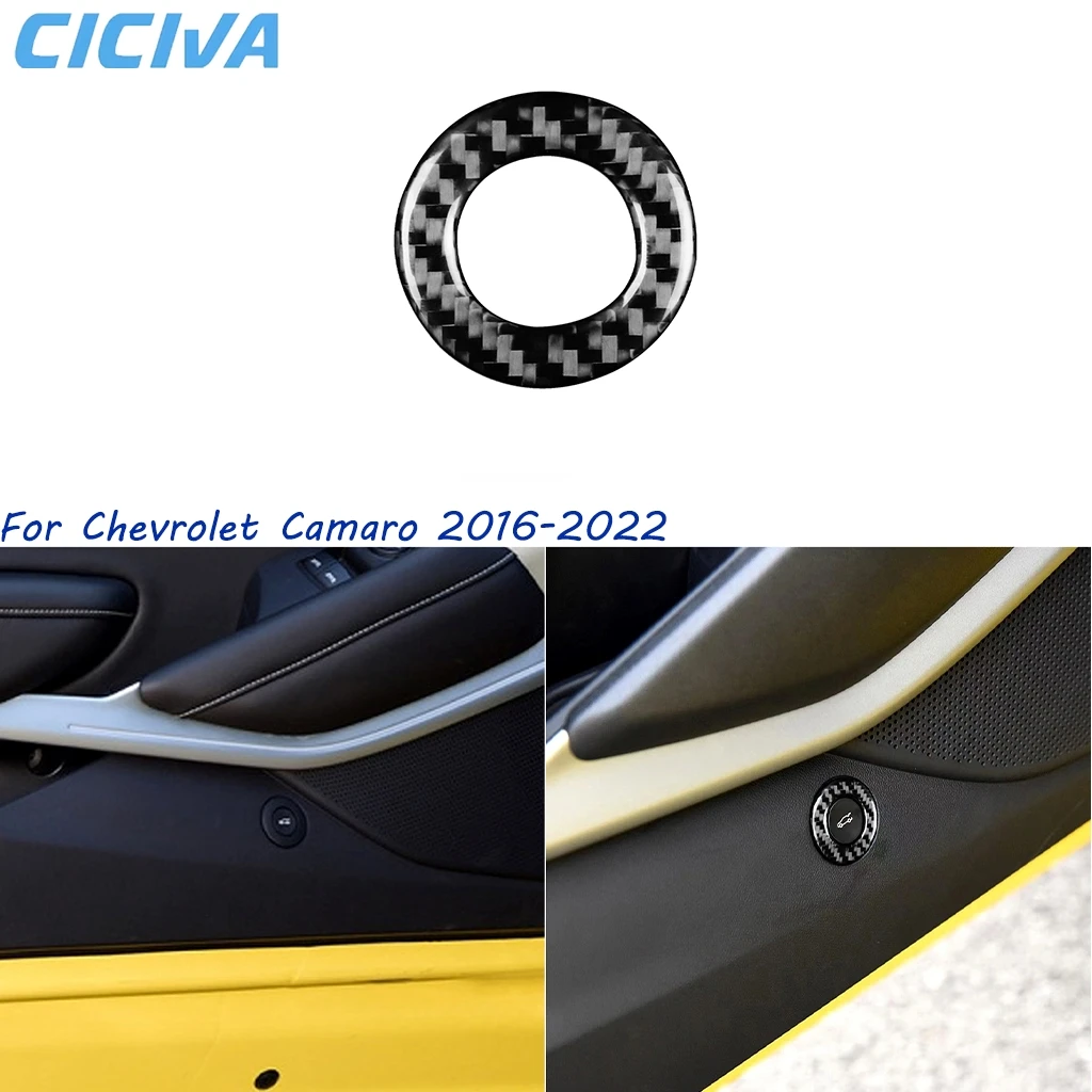 

For Chevrolet Camaro 2016 2017 2018 2019 2020 2021 2022 Trunk Switch Button Carbon Fiber Cover Car Accessories Interior Stickers