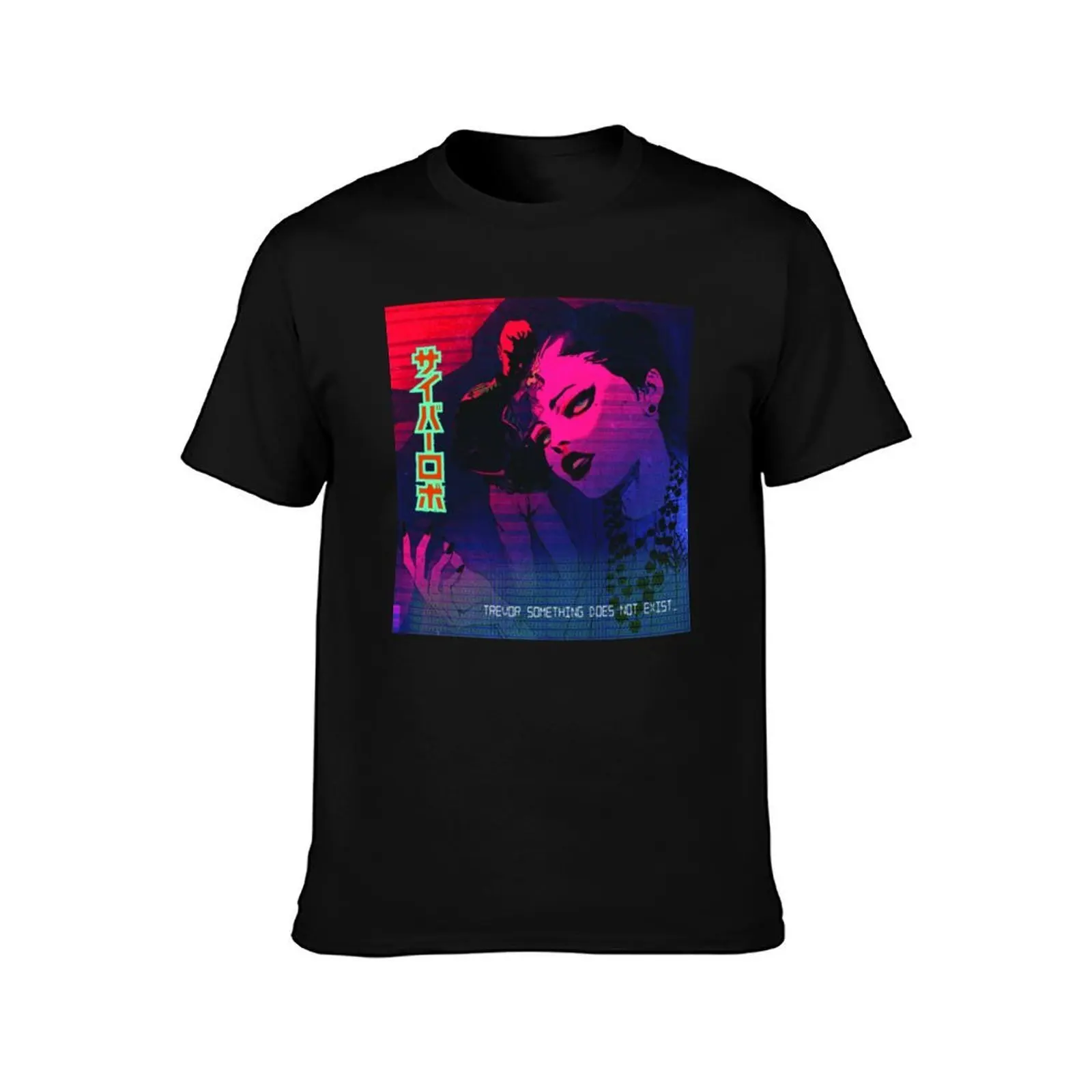 Something T-Shirt, Summer Casual Cotton Tee, Oversized Streetwear Tops, Vintage Graphic Print, Loose Fit Short Sleeve