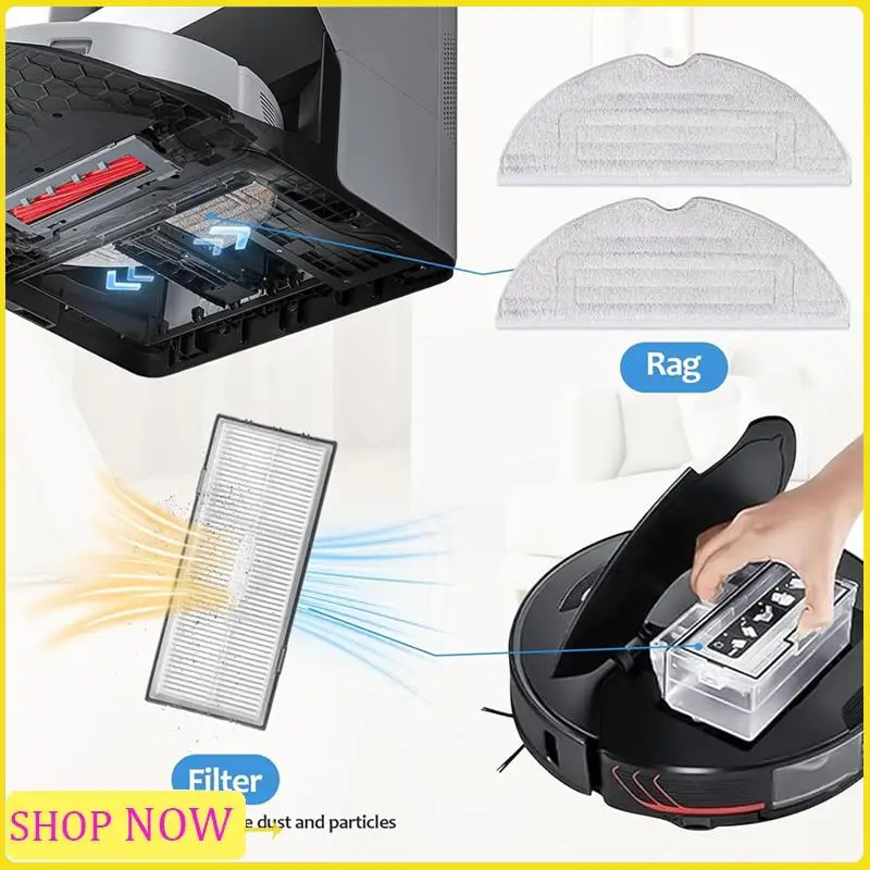 

Especial Accessories For Roborock S7 Maxv Ultra S7 Pro Ultra Robot Vacuum Accessories Brush Mop Hepa Filter Dust Bag Cleaning