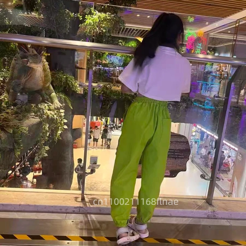 Abbigliamento da ballo di strada per bambini, abbigliamento da donna di marca alla moda, danza jazz, hip-hop, abbigliamento da ballo di strada per ragazze, set da passerella