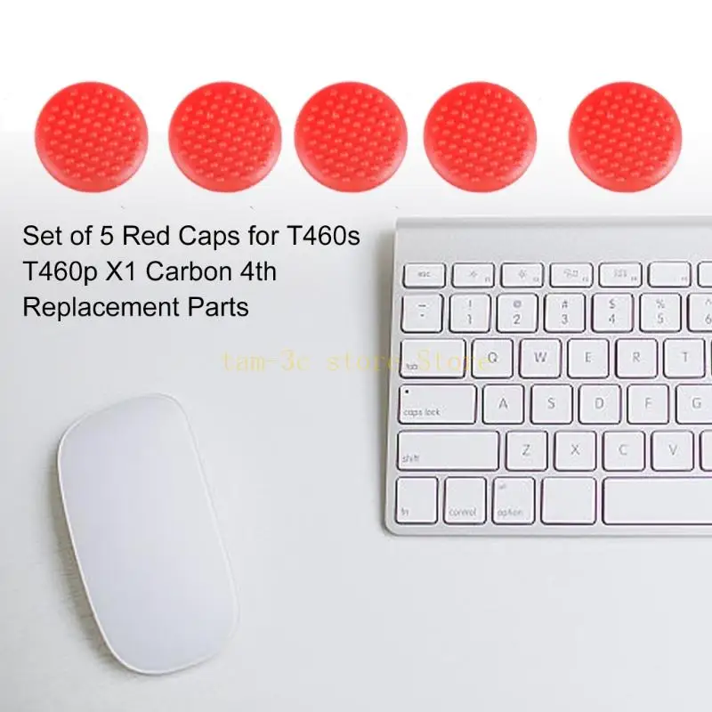 قبعات TrackPoint لأجهزة الكمبيوتر المحمولة X1c Gen8، L14، L15، غطاء رأس صغير للاحمرار، قبعات منقطة صغيرة للاحمرار 3 مم D0UA