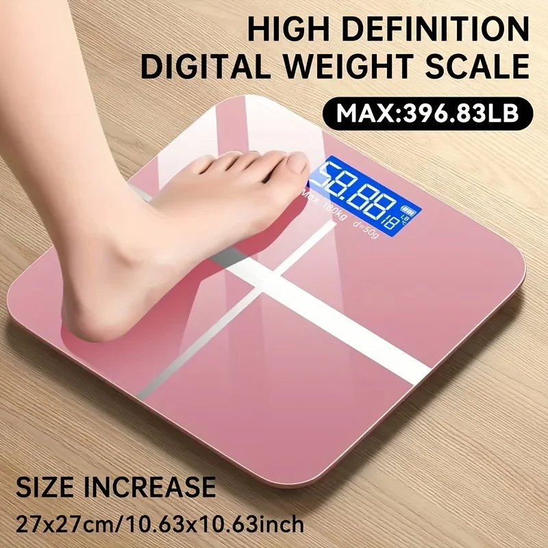 

High-Capacity Digital Scale – 400 lb, Large Non-Slip Platform, Instant Read LCD, for Home or Gym Use