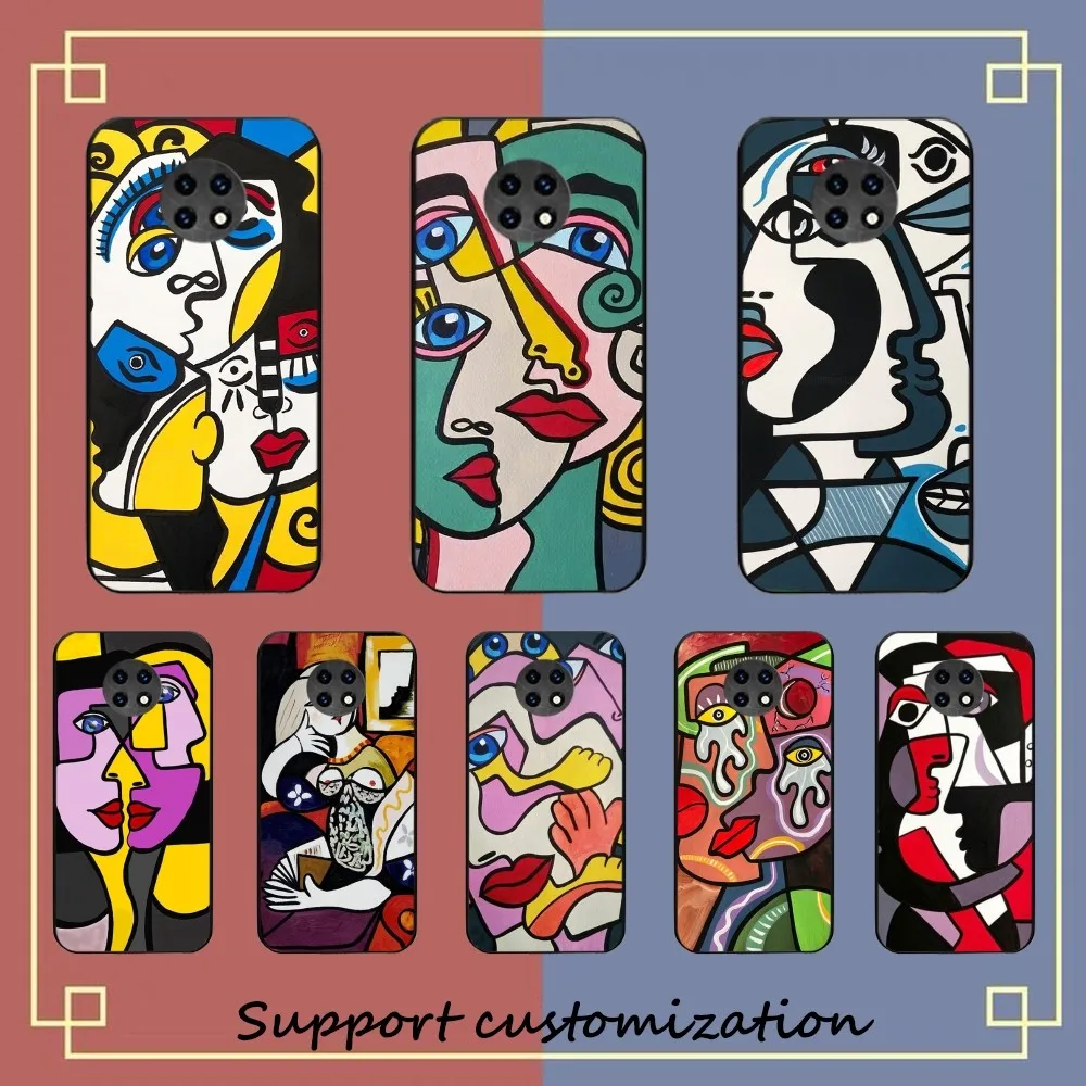 Abstract Vintage Painting Pablo Picasso Phone Case For Redmi Note 4 X 5 A 6 7 8 T 9 9S 10 11 11S 11Epro Poco M3 Pro