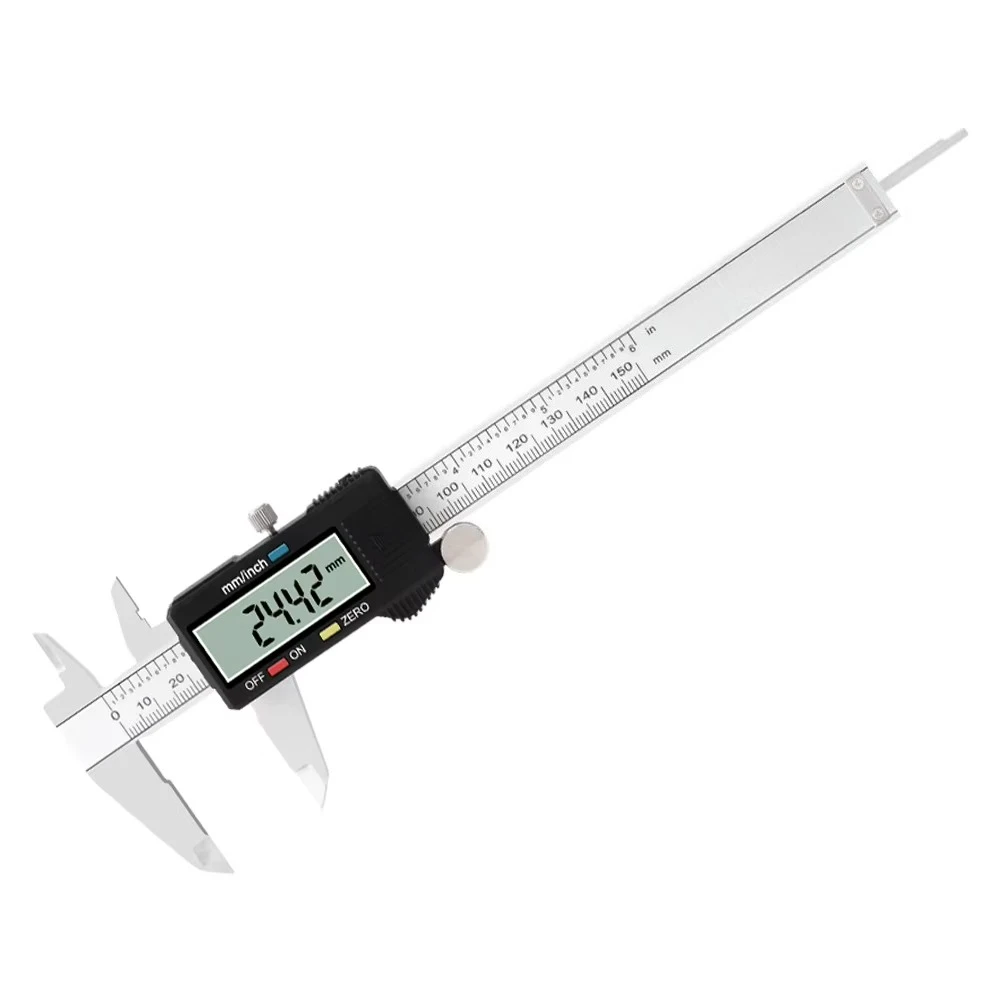 High - Precision Stainless Steel Electronic Digital Caliper with Cone Probe for Center Hole & Edge Distance Measurement