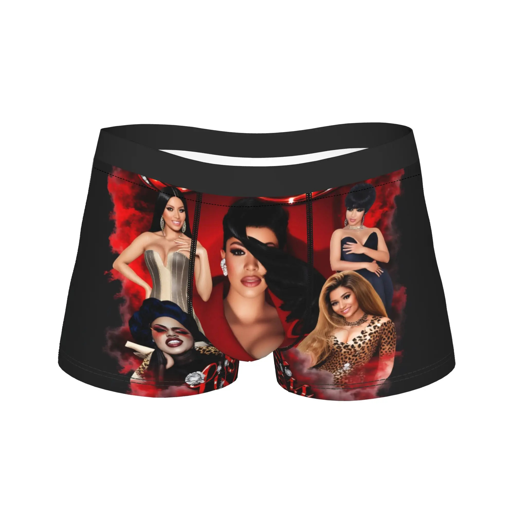 Cardi B Am I The Drama 2026 Boxershorts  Pouch Underwear Hot Sale Printing Shorts Briefs Classic Men Underpants Plus Size