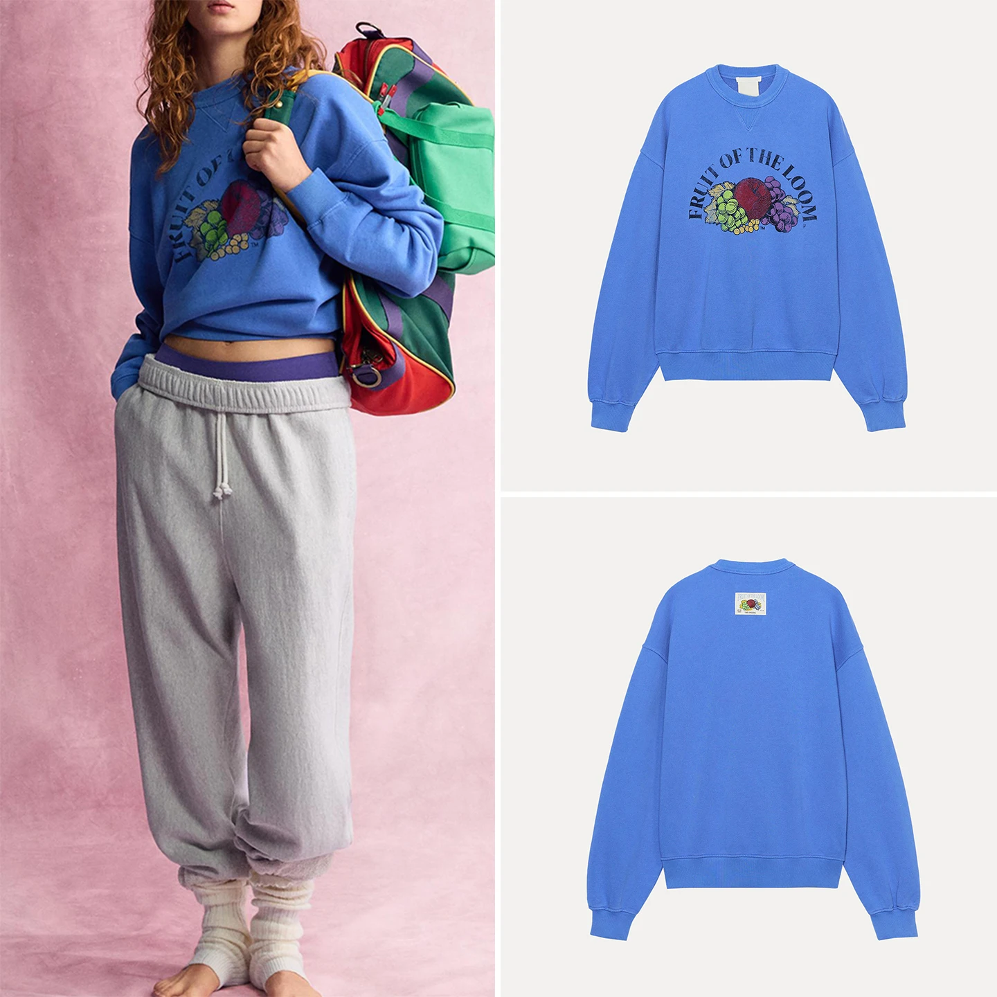 Women's Long Sleeve round Neck Sweater 2026 New Autumn Fashion Washed Effect Ribbing Decorated Casual Style Letter Pattern
