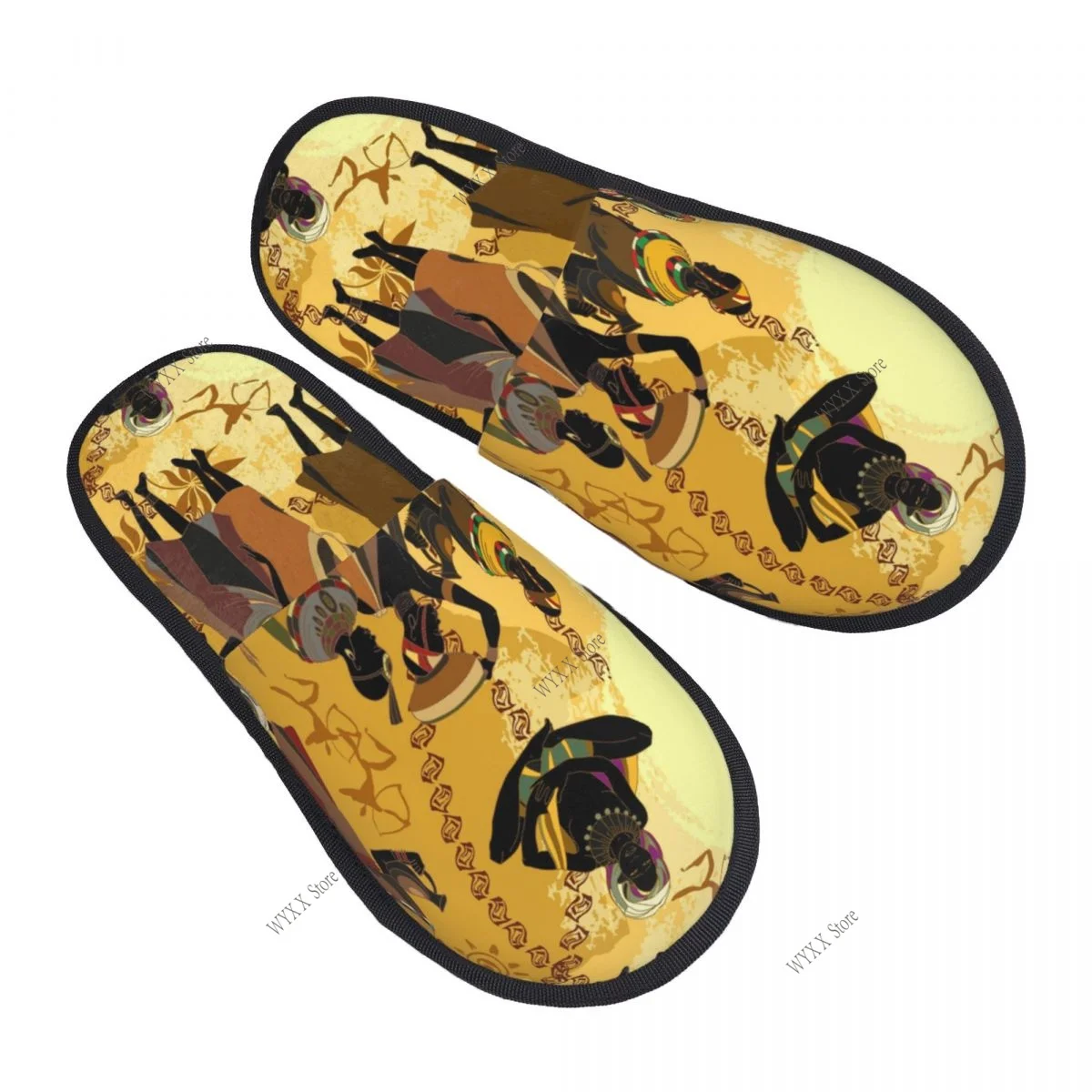 

Африканские женские домашние тапочки, зимние теплые плюшевые тапочки на зиму, мягкие