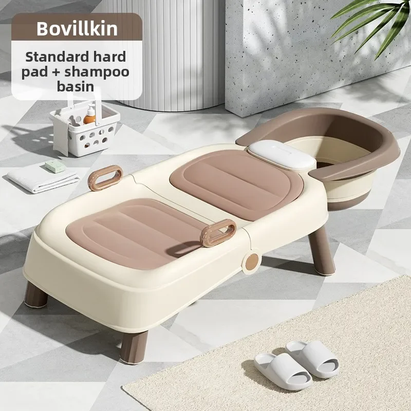 Portable Foldable Shampoo Chair for Babies Children & Adults - Home Hair Washing Lounge Bed Chair for Pregnant Women