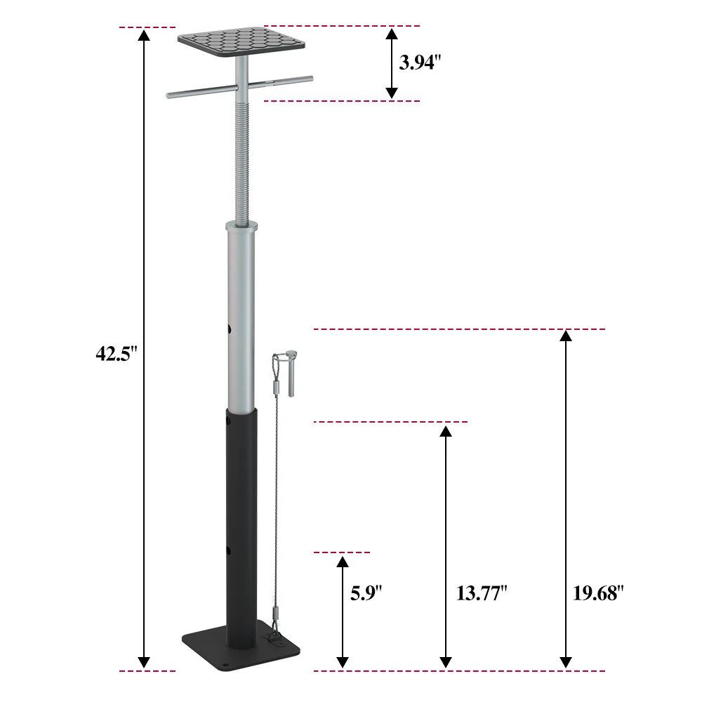 Heavy Duty RV Slide Out Support Jack 19.68