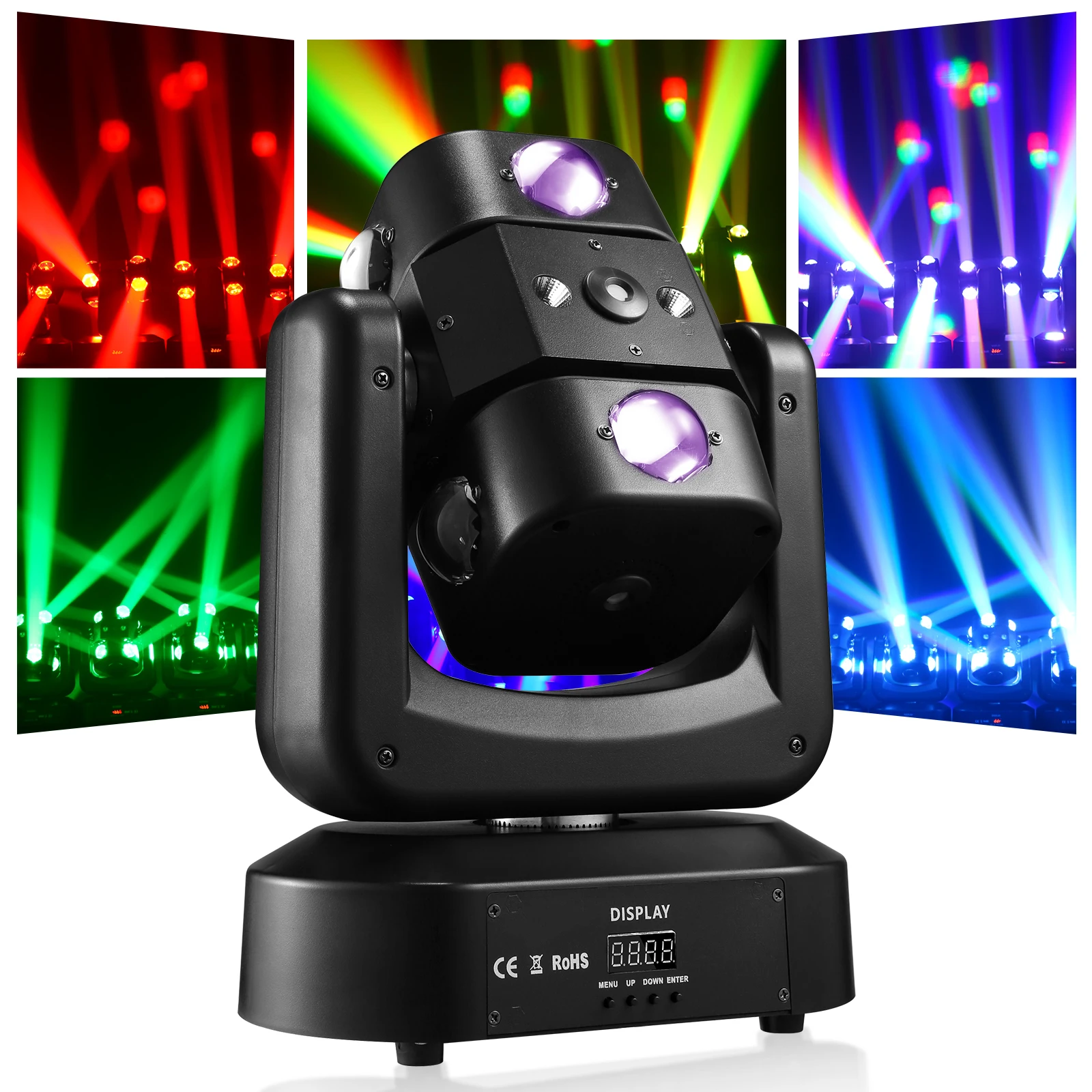 

150W Moving Head Beam Light Fieryzeal DMX512 Sharpy Beam Move Head Gobo Stage Wash Beam Super Bright DJ Light